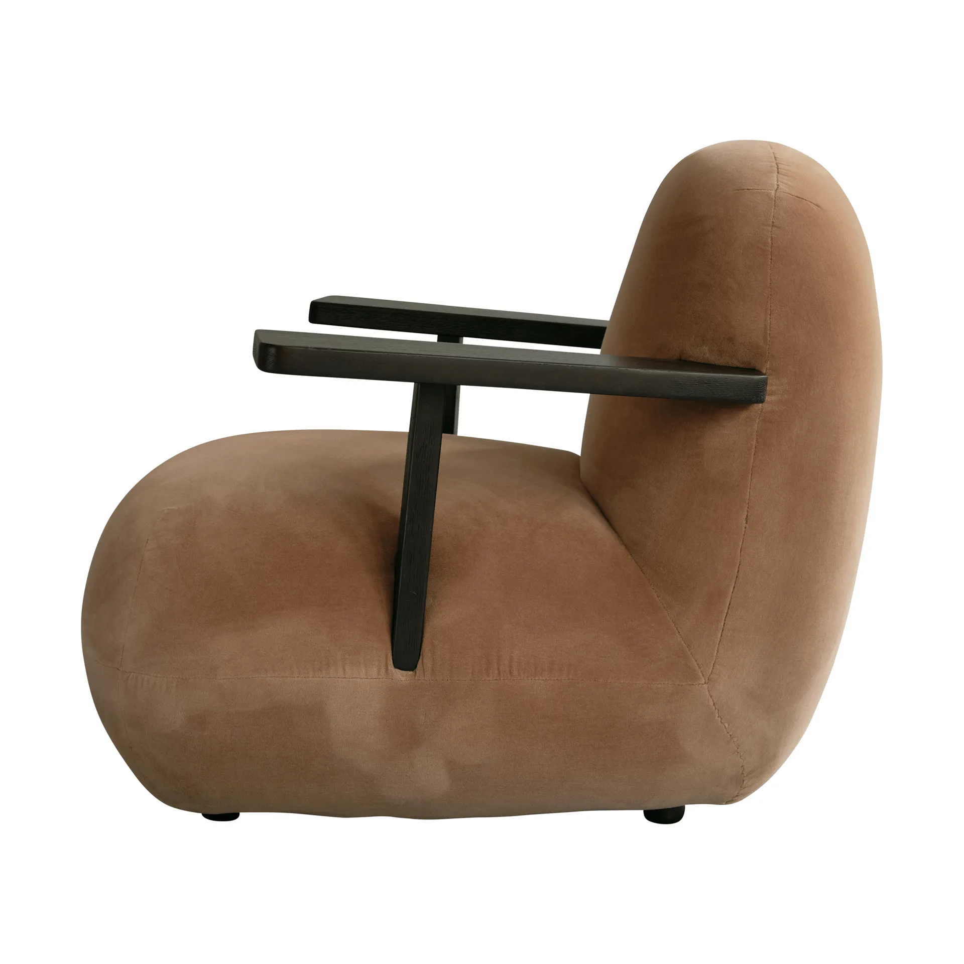 Toe chair poltrona com braços, Coffee carvalho preto-desert 101 Copenhagen