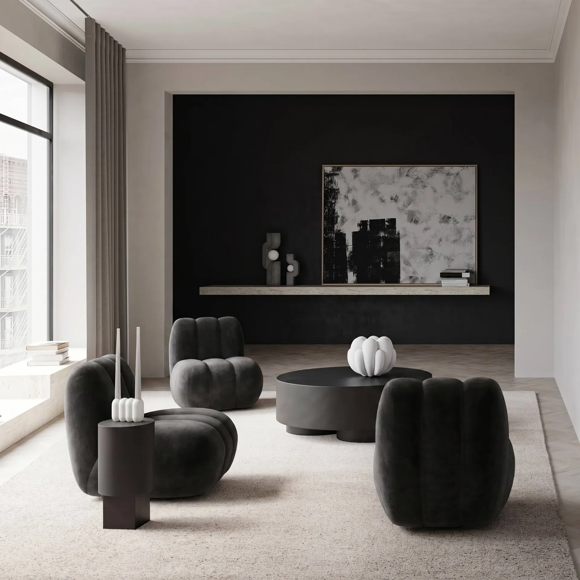 Toe poltrona de lounge, Peat 101 Copenhagen