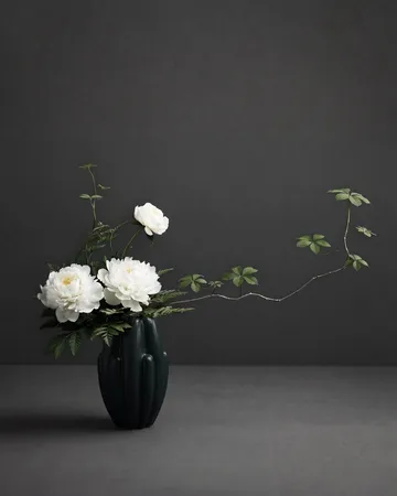 Vaso Bloom slim mini 34x19,5 cm - Dark green - 101 Copenhagen