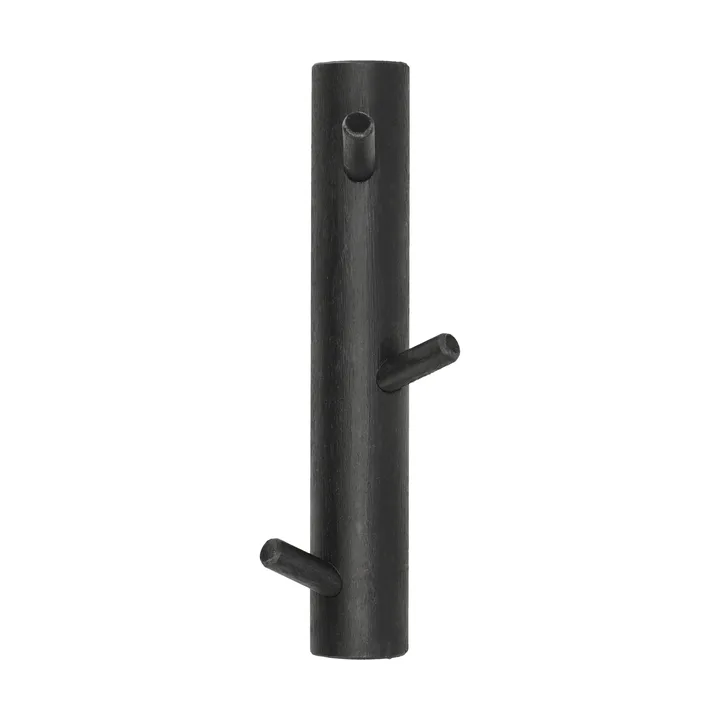 Allsarp lista de cabides vertical com 3 ganchos - bétula pintada de preto - 1898