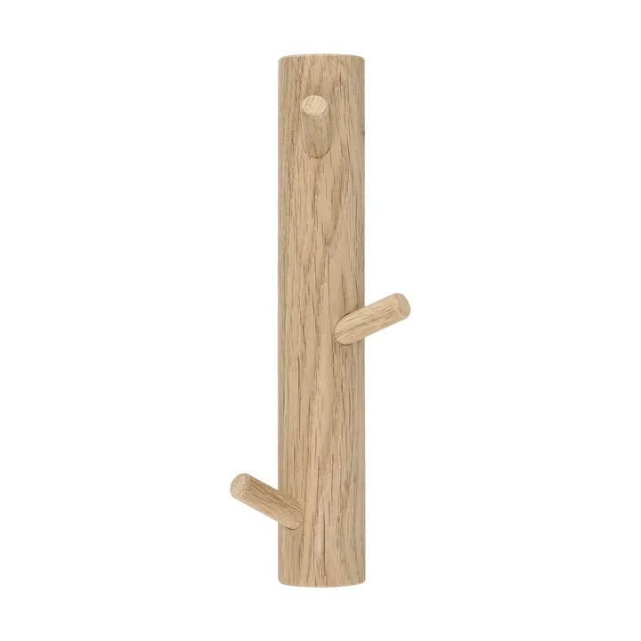 Allsarp lista de cabides vertical com 3 ganchos - Carvalho - 1898
