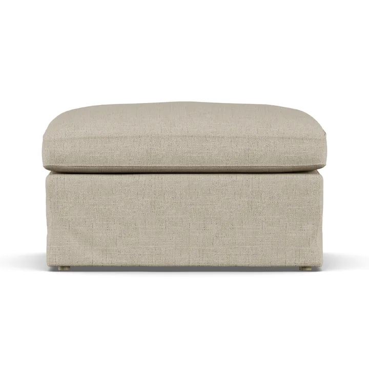 Banco para os pés Linnevik - Bern Beige 0341-carvalho branco oleado, com saia - 1898