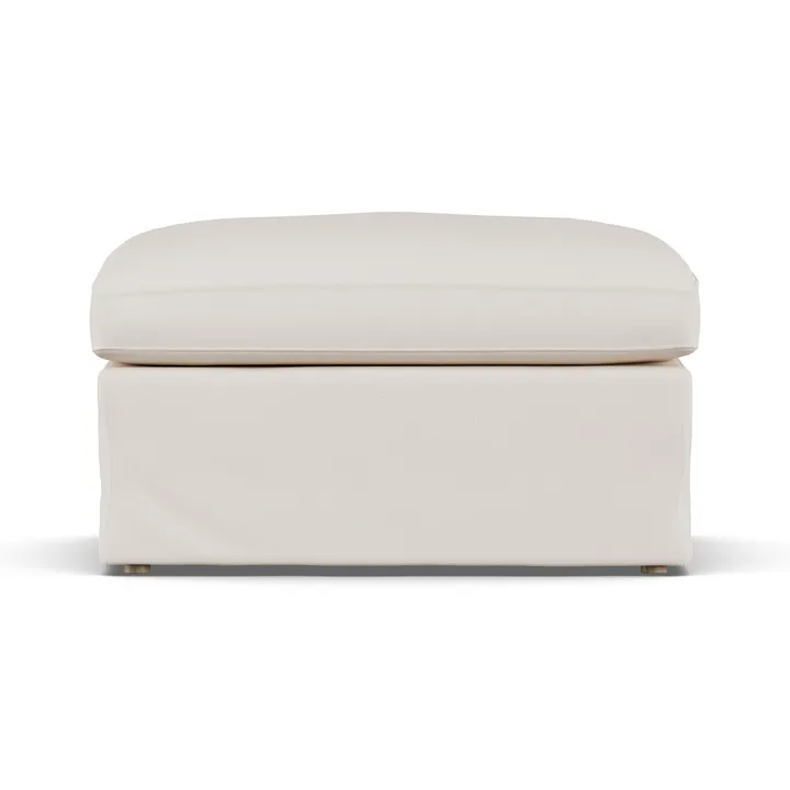Banco para os pés Linnevik - Caleido Beige 9600-carvalho branco oleado, com saia - 1898