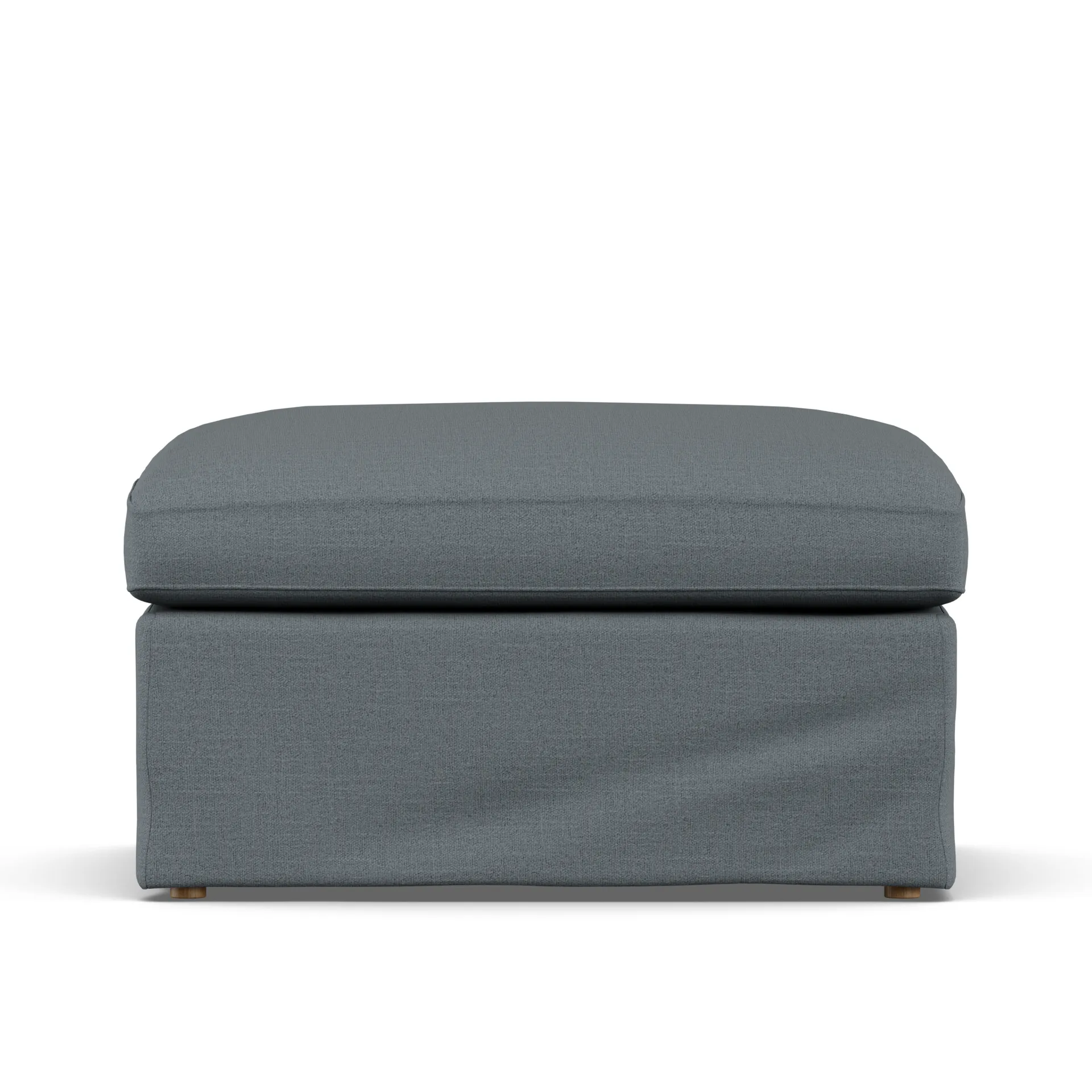 Banco para os pés Linnevik, Same Blue 6678-carvalho branco oleado, com saia 1898