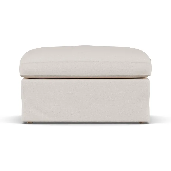 Banco para os pés Linnevik - Same Off White 6671-carvalho branco oleado, com saia - 1898