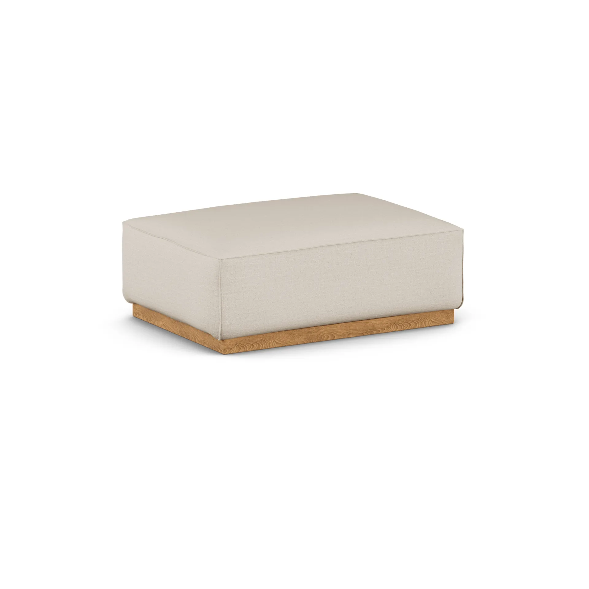 Bergsdal banco para os pés, Same Beige 6670-envernizado em carvalho 1898