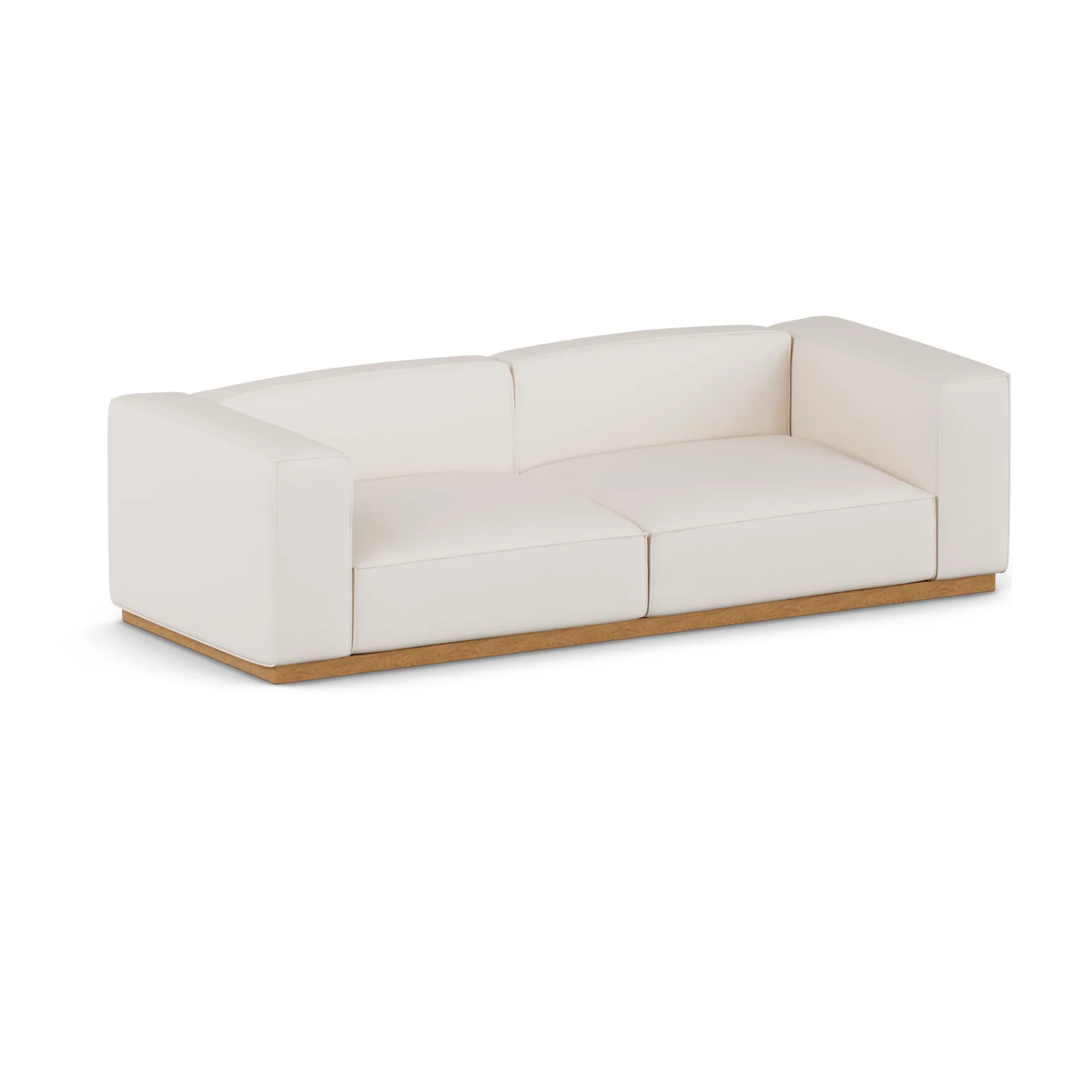 Bergsdal sofá, Caleido beige 9600-Freixo tingido em carvalho, 3 lugares 1898