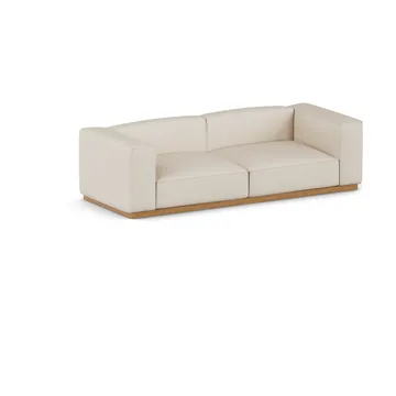 Bergsdal sofá - Same Beige 6670-favorecido de carvalho, 3 lugares - 1898