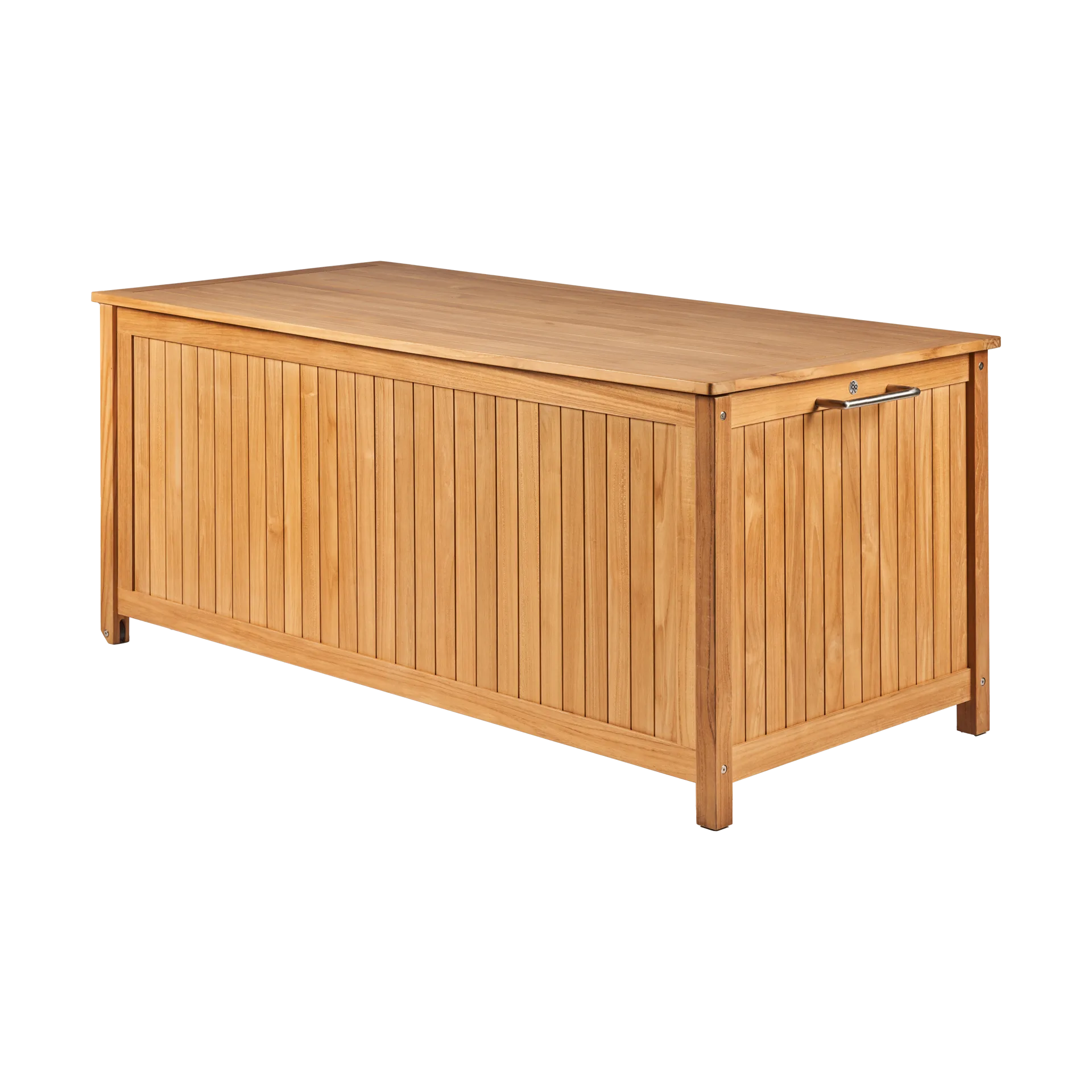 Caixa de almofadas Bjärknäs com rodas L 180x85x75 cm, Teak 1898