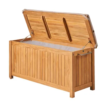 Caixa de almofadas Bjärknäs com rodas S 130x50x60 cm - Teak - 1898