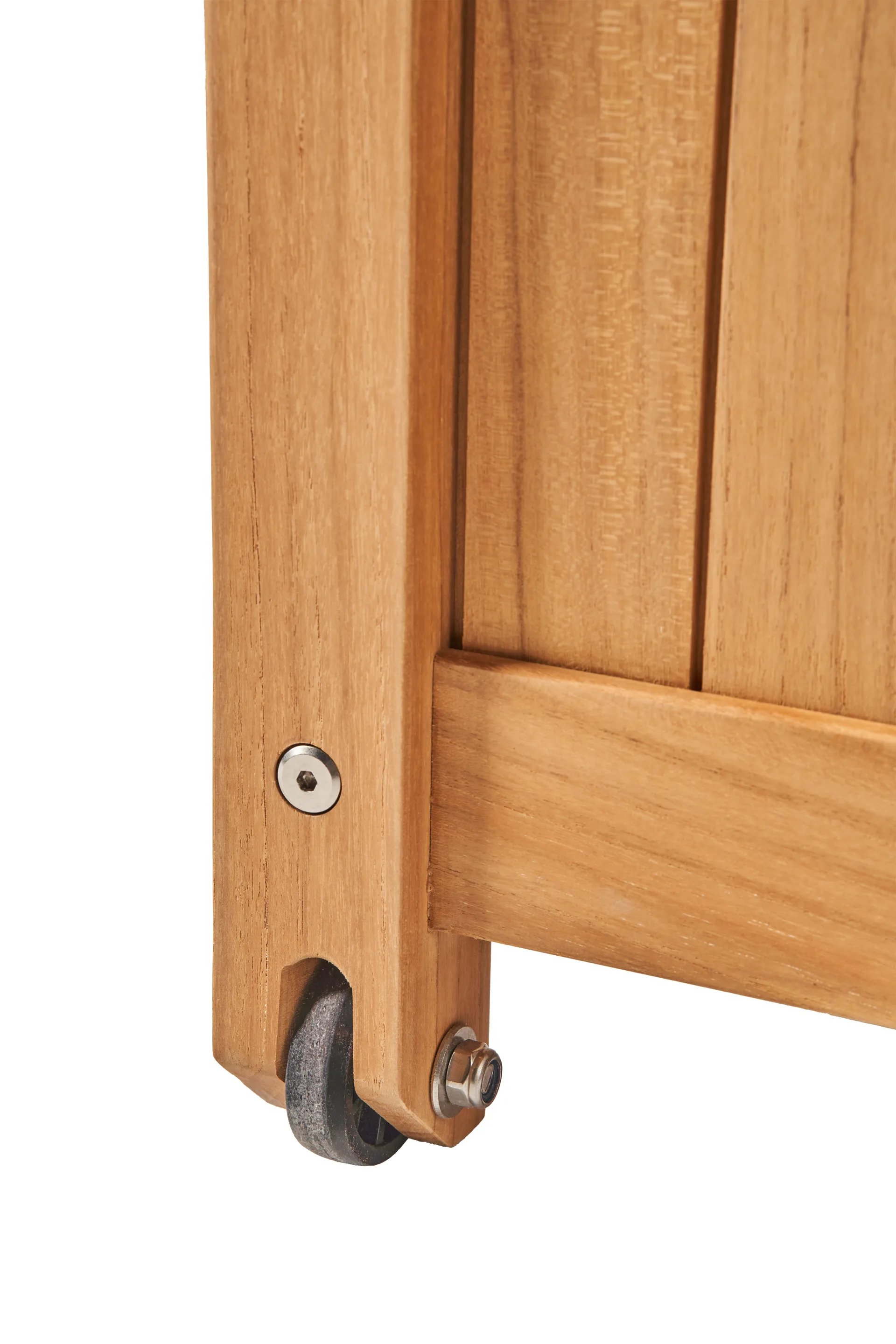 Caixa de almofadas Bjärknäs com rodas S 130x50x60 cm, Teak 1898