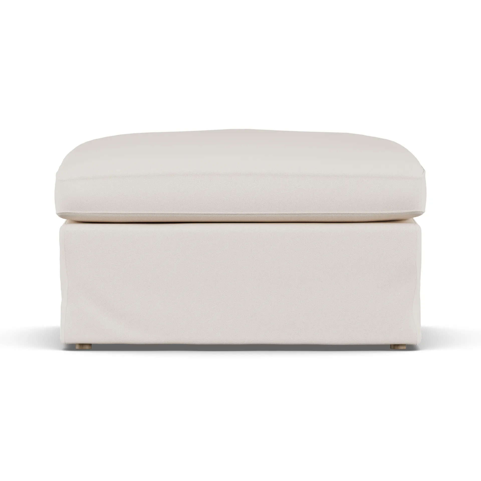 Linnevik banco de pés, Caleido Beige 9600-carvalho branco oleado, com saia 1898