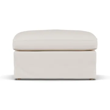 Linnevik banco de pés - Caleido Beige 9600-carvalho branco oleado, com saia - 1898