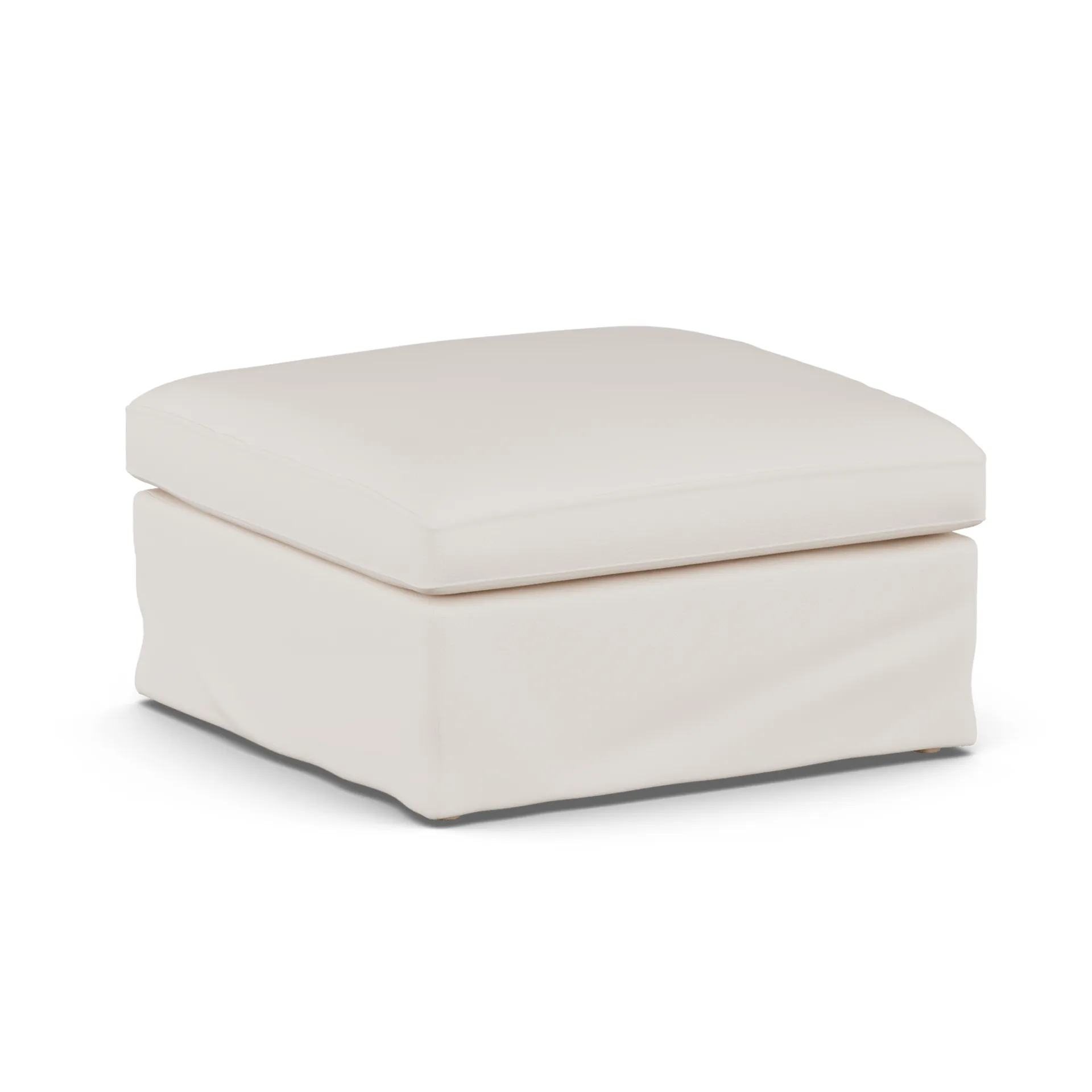 Linnevik banco de pés, Caleido Beige 9600-carvalho branco oleado, com saia 1898