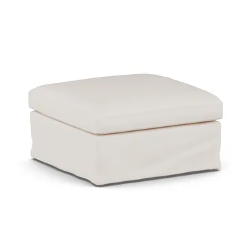 Linnevik banco de pés - Caleido Beige 9600-carvalho branco oleado, com saia - 1898