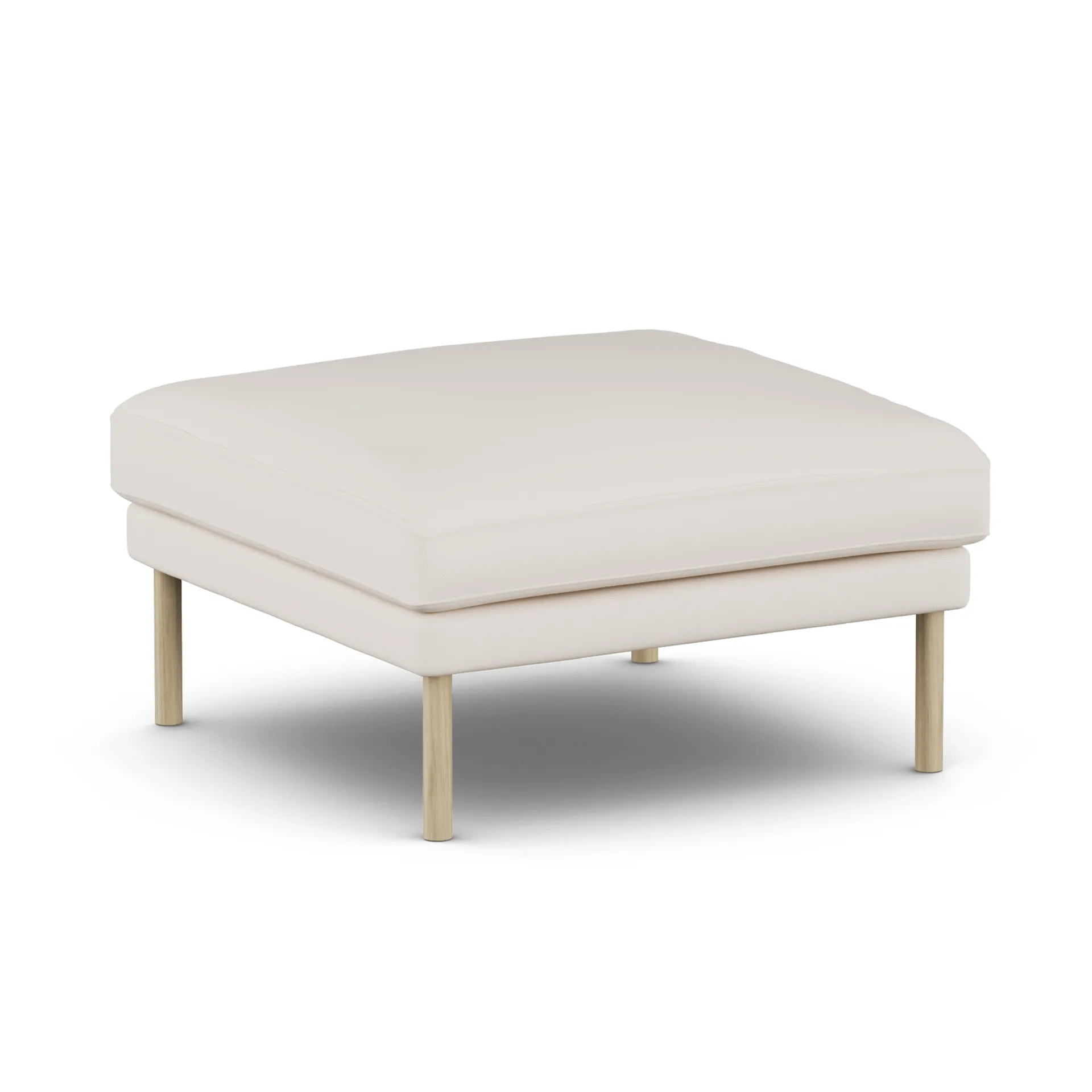 Linnevik banco de pés, Caleido Beige 9600-carvalho branco oleado, sem saia 1898
