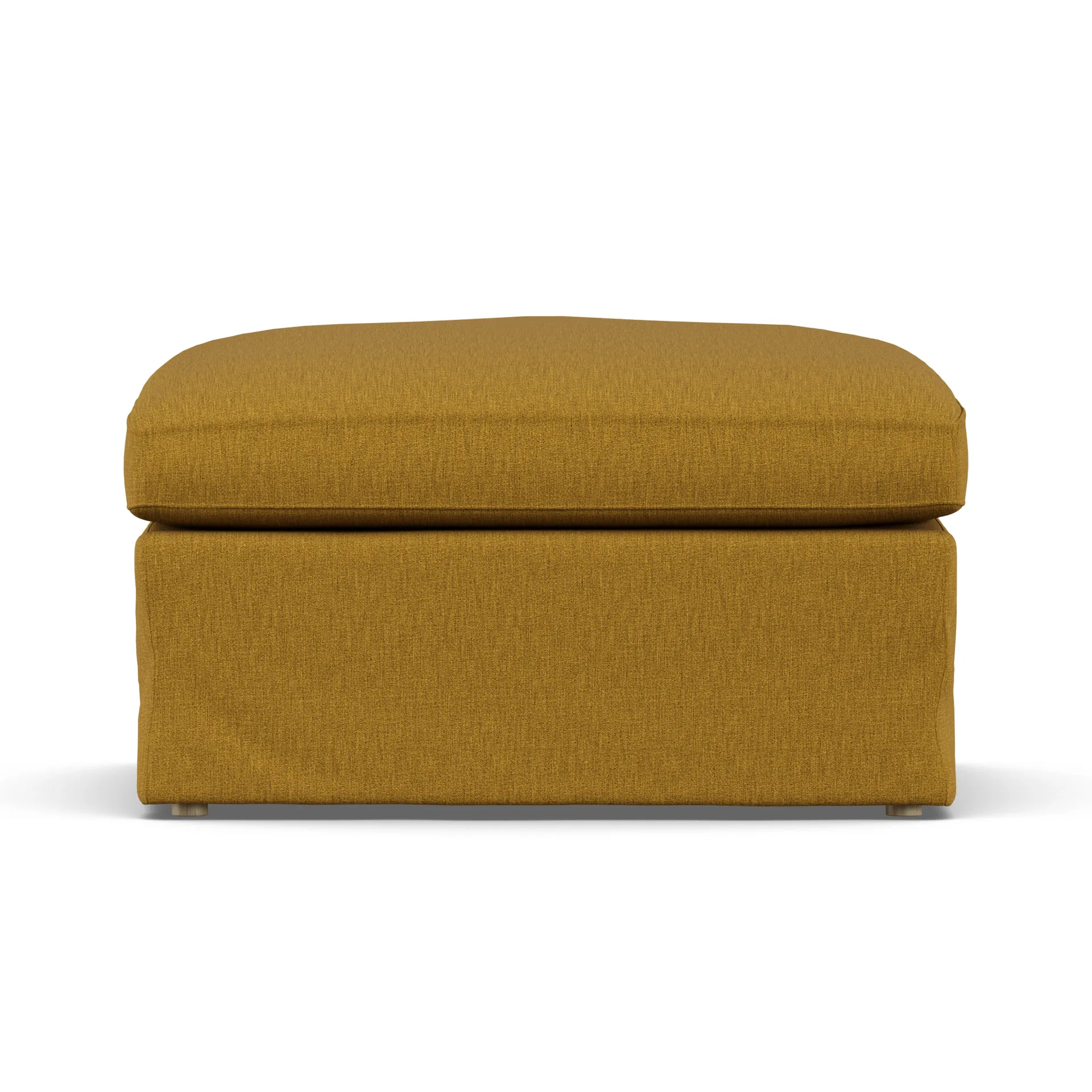 Linnevik banco de pés, Luiza Mustard 3972-carvalho branco oleado, com saia 1898