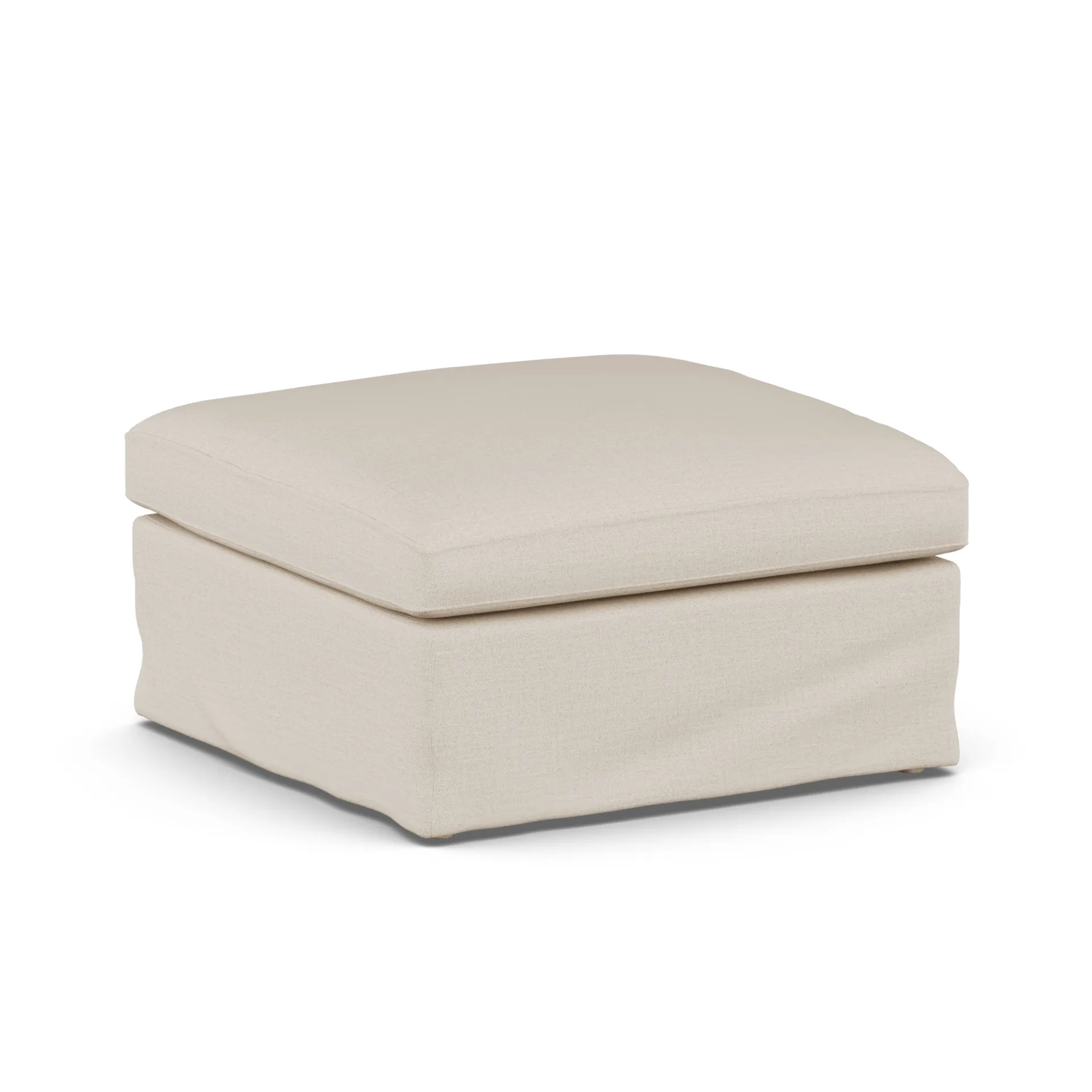 Linnevik banco de pés, Same Beige 6670-carvalho branco oleado, com saia 1898