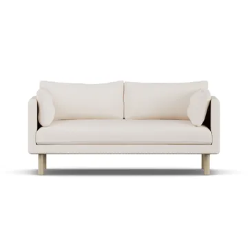 Linnevik sofá - Caleido Beige 9600-carvalho branco oleado, 2 lugares, sem saia - 1898