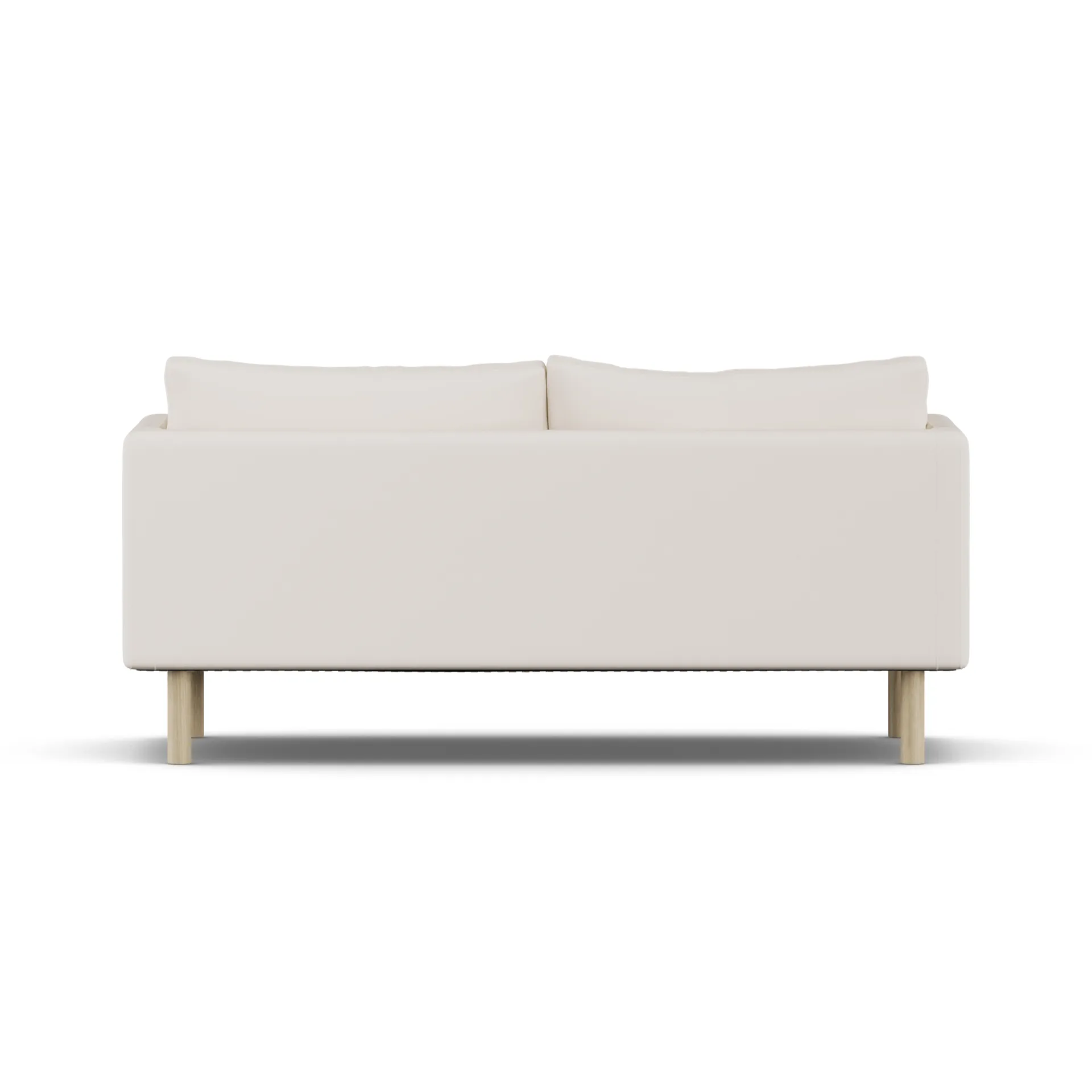 Linnevik sofá, Caleido Beige 9600-carvalho branco oleado, 2 lugares, sem saia 1898