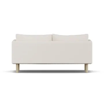 Linnevik sofá - Caleido Beige 9600-carvalho branco oleado, 2 lugares, sem saia - 1898