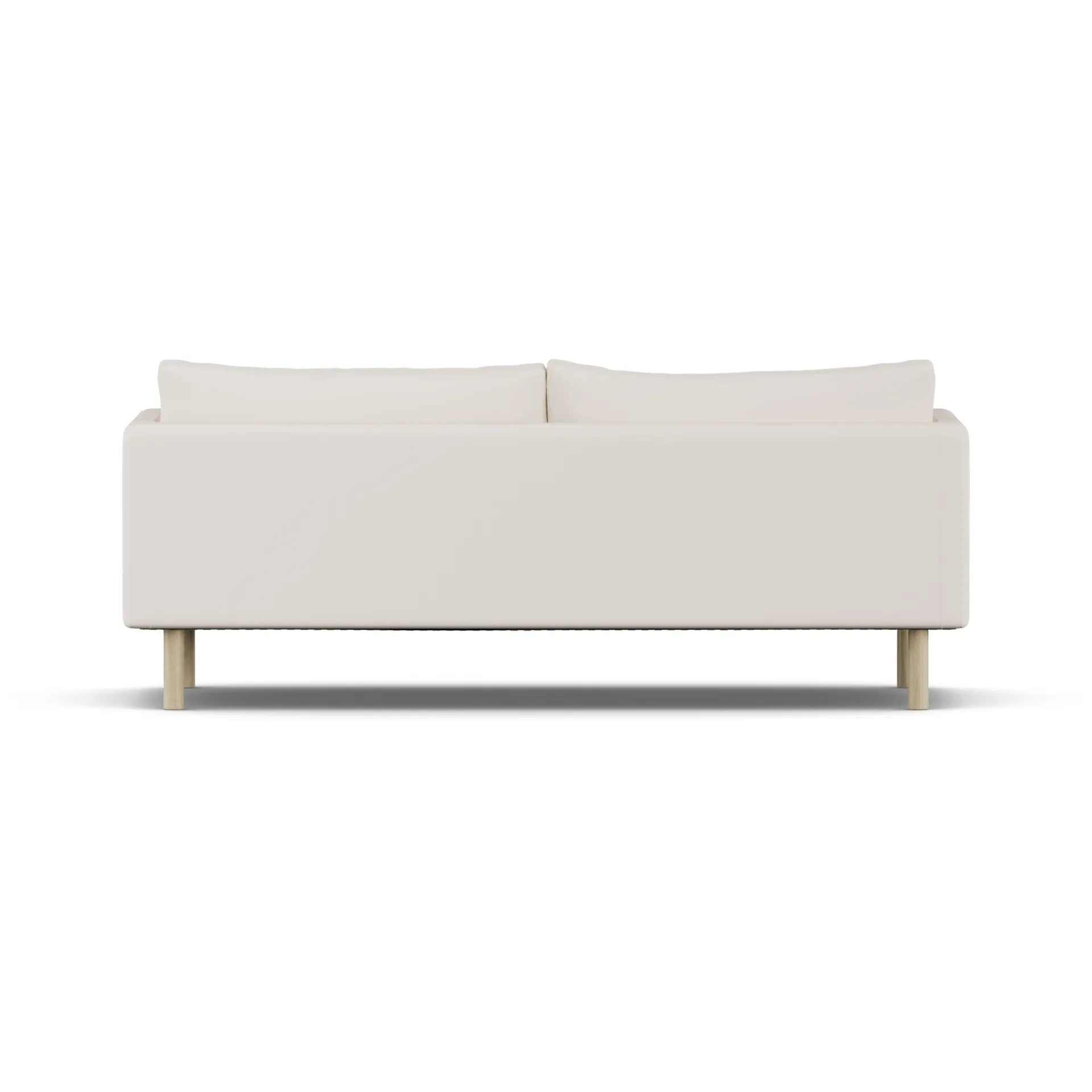 Linnevik sofá, Caleido Beige 9600-carvalho branco oleado, 3 lugares, sem saia 1898