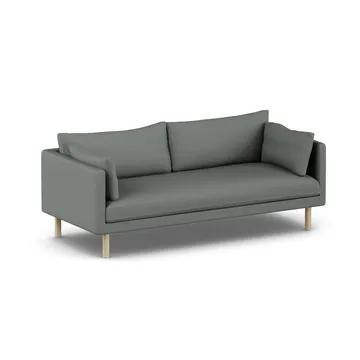 Linnevik sofá - Caleido Grey 1240-carvalho branco oleado, 3 lugares, sem saia - 1898