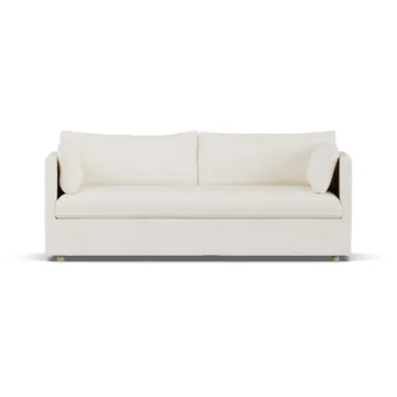 Linnevik sofá - Jump off white 1954-carvalho branco oleado, 3 lugares, com saia - 1898
