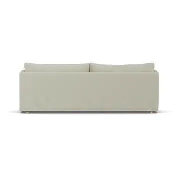 Linnevik sofá - Luiza beige 3981-carvalho branco oleado, 4 lugares, com saia - 1898