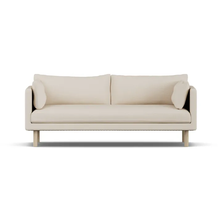 Linnevik sofá - Same Beige 6670-carvalho branco oleado, 3 lugares, sem saia - 1898
