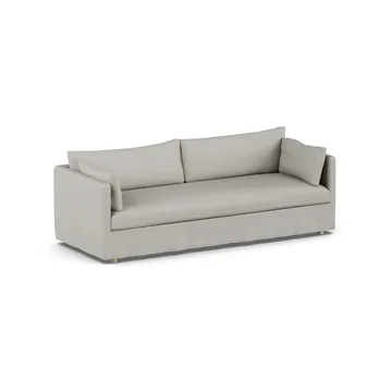 Linnevik sofá - Same Grey 6673-carvalho branco oleado, 4 lugares, com saia - 1898