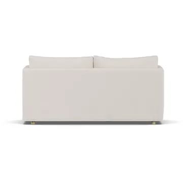 Linnevik sofá - Same Off White 6671-carvalho branco oleado, 2 lugares, com saia - 1898
