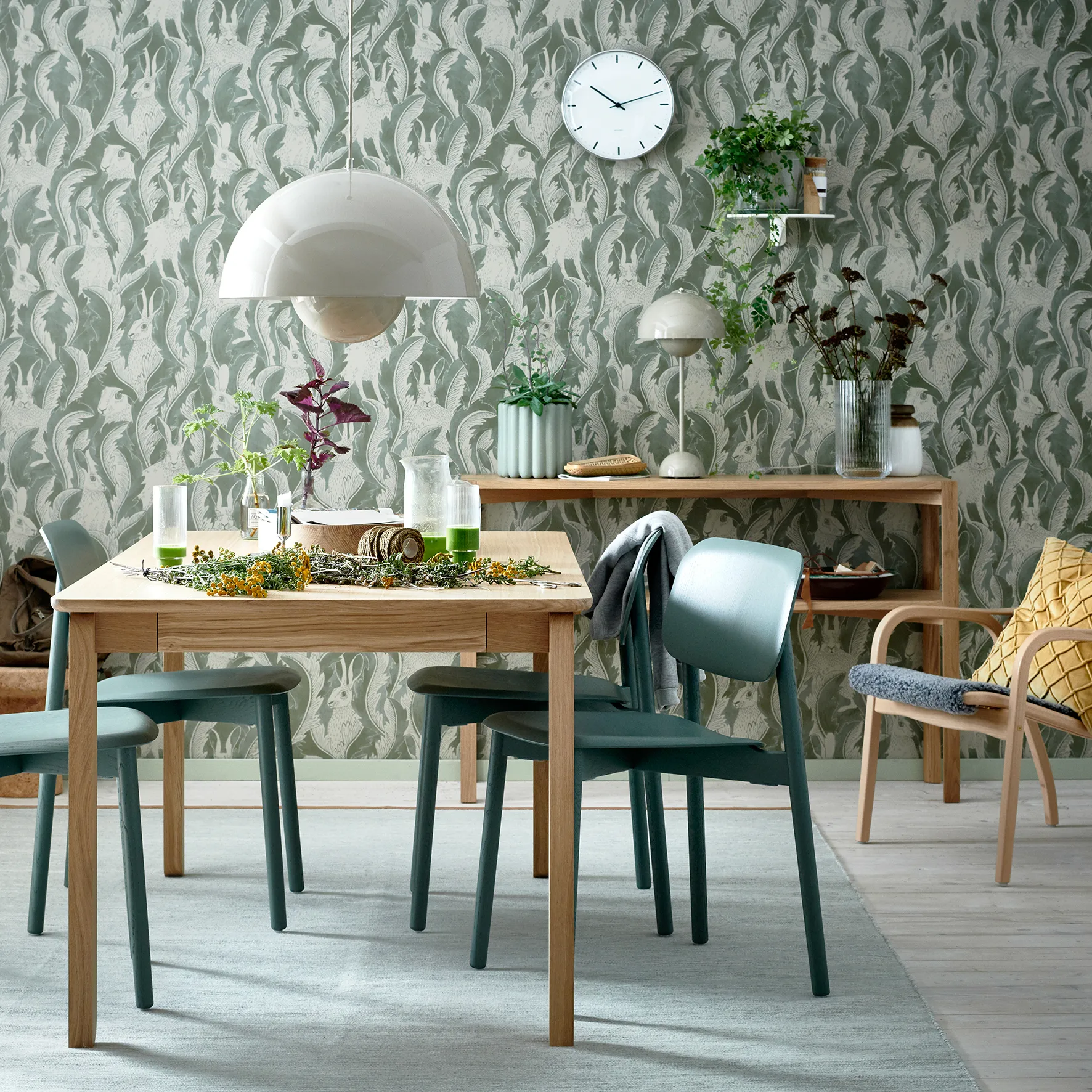 Mesa console Anton 35x125 cm, Carvalho pigmentado branco 1898