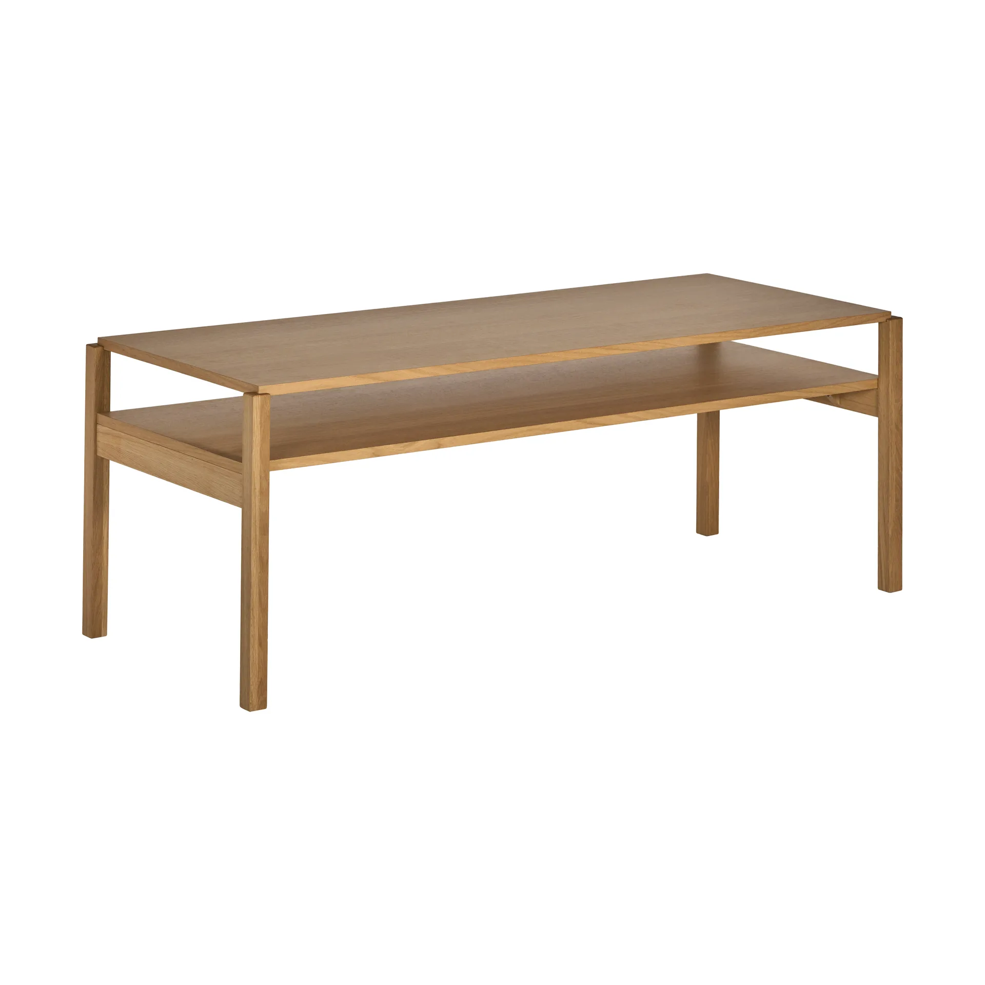 Mesa de centro Lid, Carvalho pigmentado branco, 125x50 cm 1898