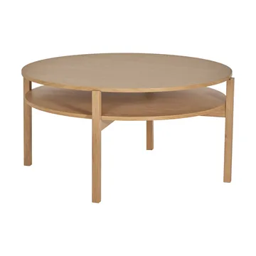 Mesa de centro Lid - Carvalho pigmentado branco, Ø90 cm - 1898