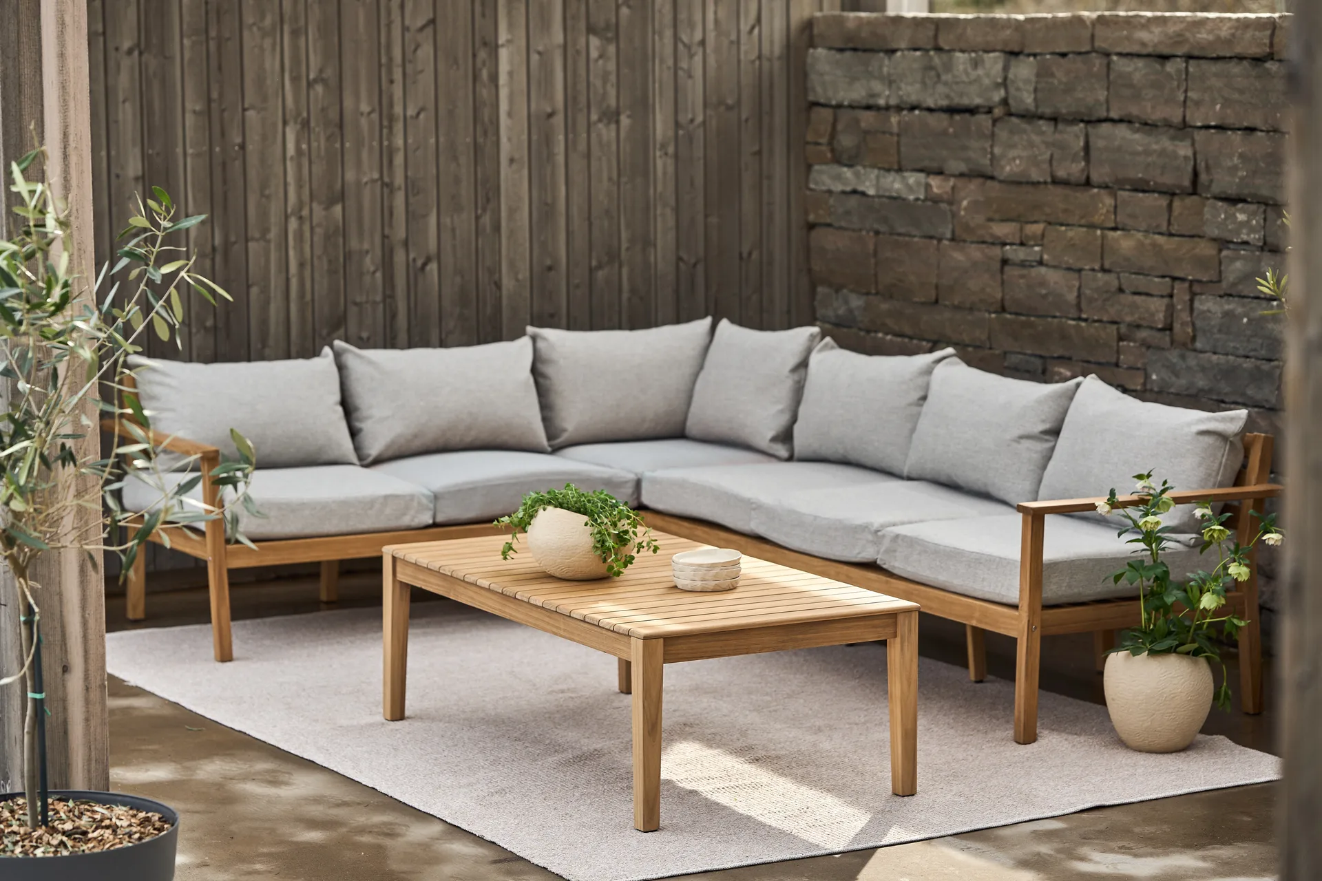 Mesa de centro Stockaryd, Teca 1898