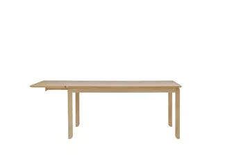 Mesa de jantar Alfred - Carvalho pigmentado branco, 90x160 cm - 1898