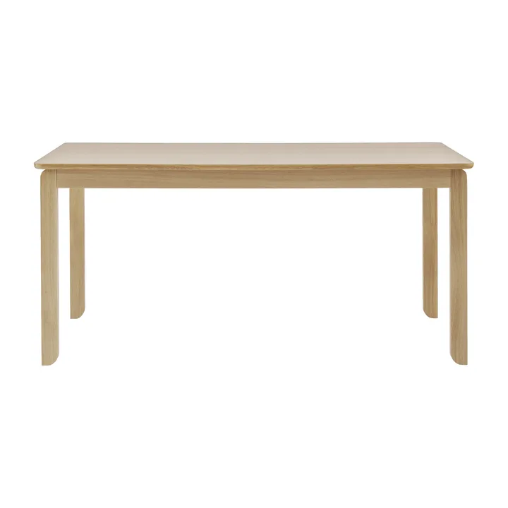 Mesa de jantar Alfred - Carvalho pigmentado branco, 90x220 cm - 1898