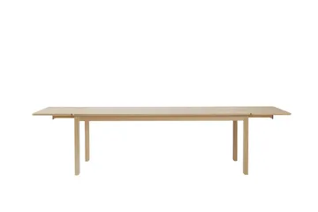 Mesa de jantar Alfred - Carvalho pigmentado branco, 90x220 cm - 1898