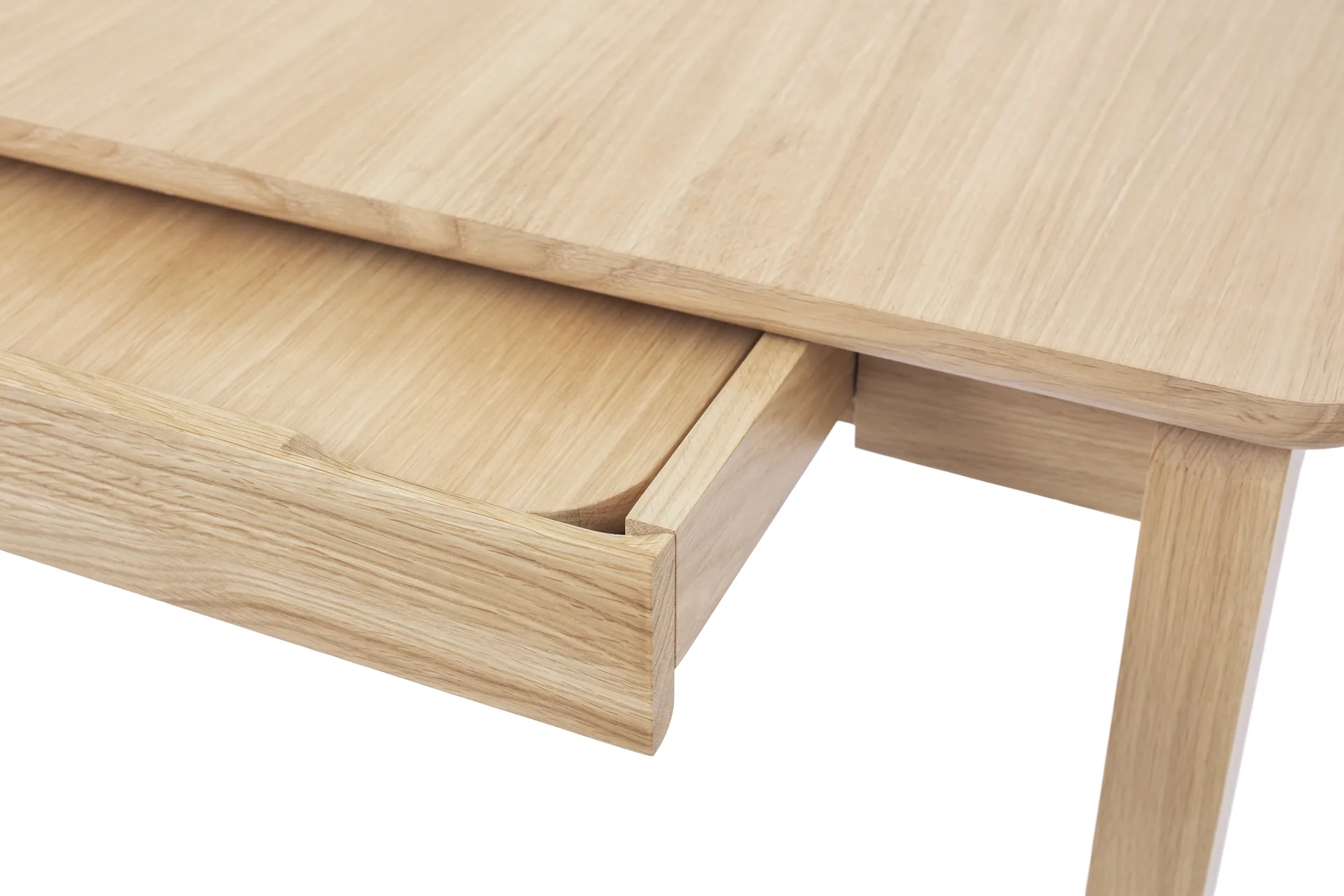 Mesa de jantar Alfred, Carvalho pigmentado branco, 90x220 cm 1898