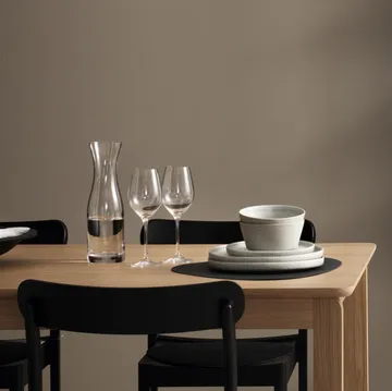 Mesa de jantar Alfred - Carvalho pigmentado branco, 90x220 cm - 1898