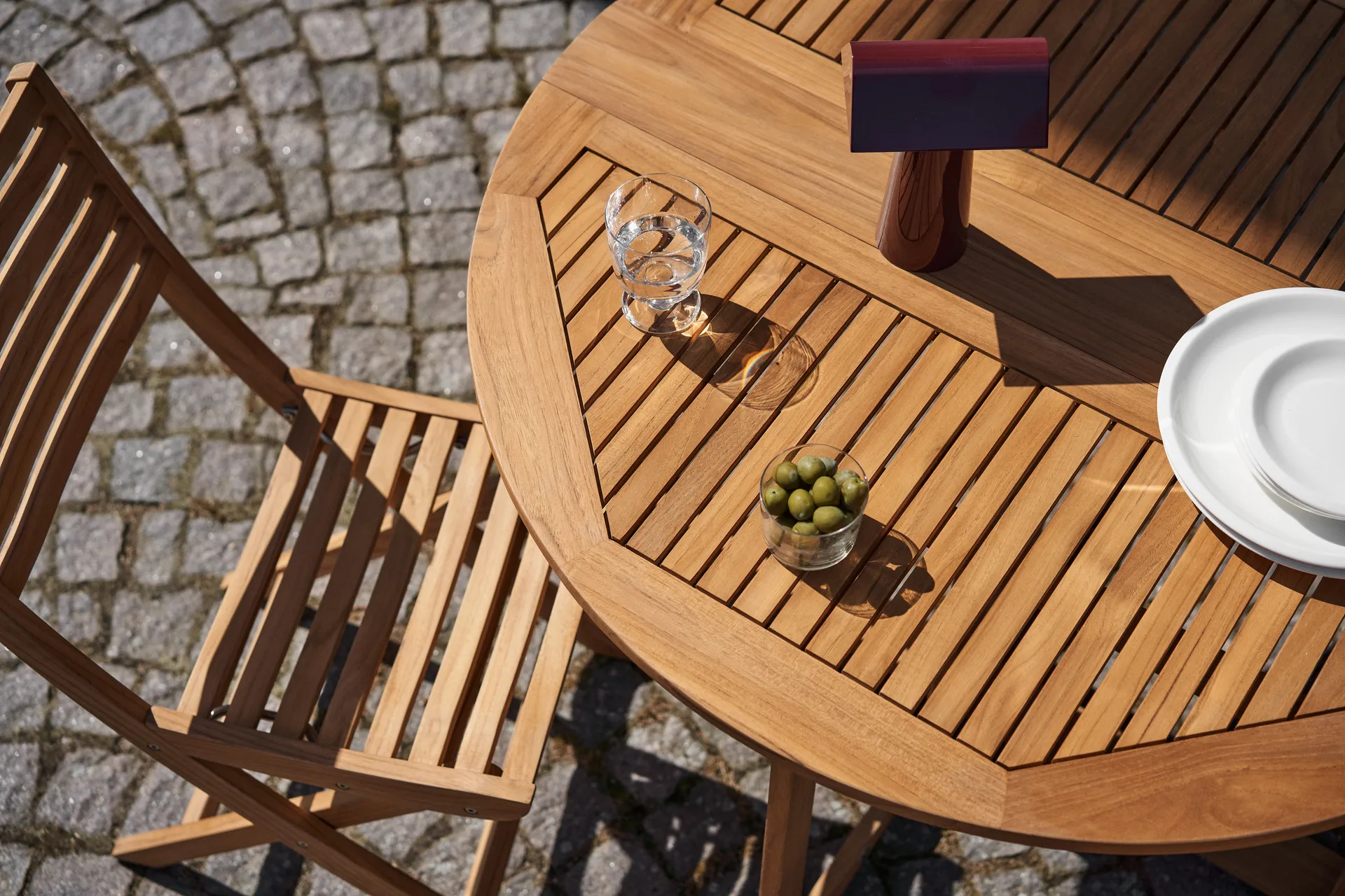 Mesa dobrável Aneboda Ø100 cm, Teca 1898