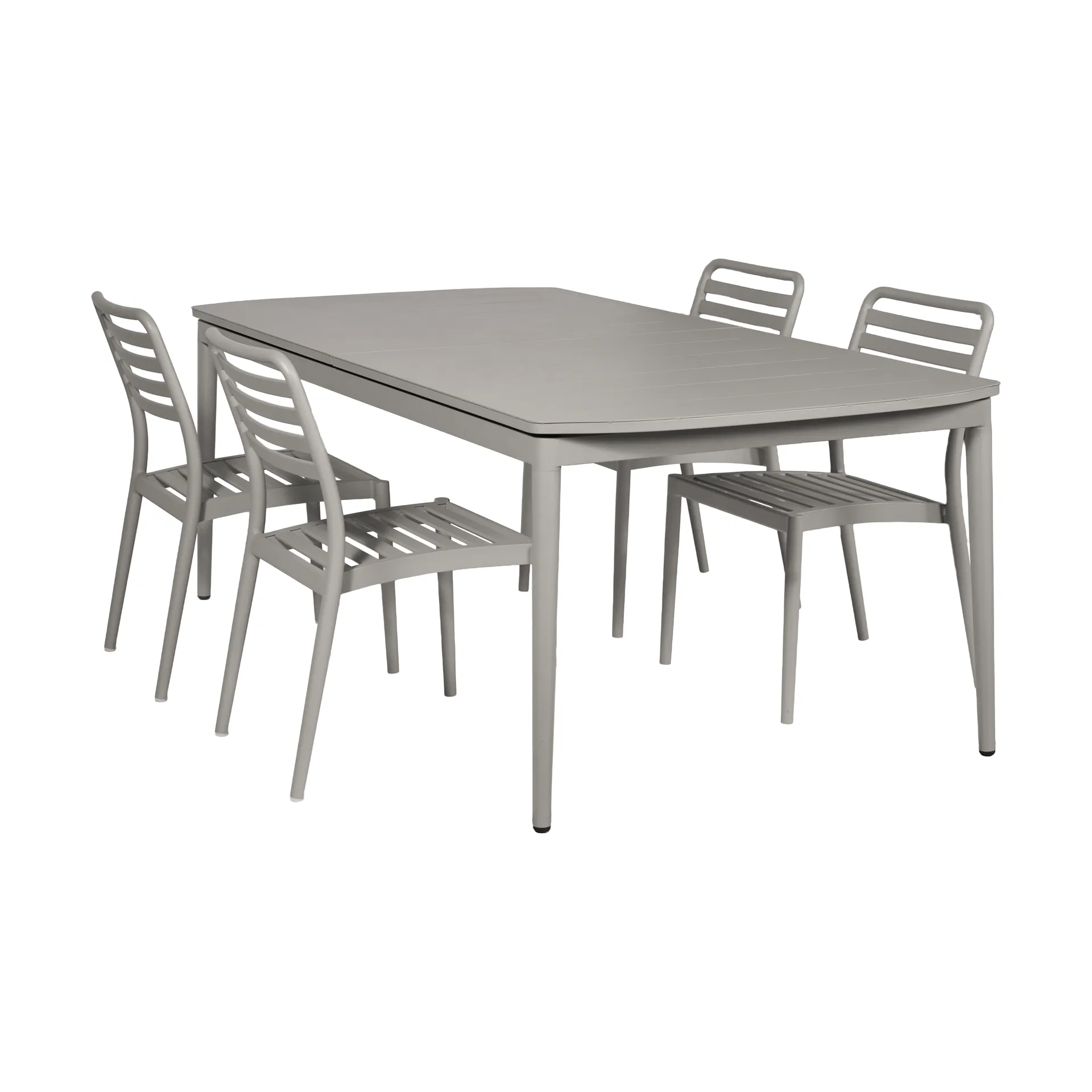 Mesa extensível Marsala 208-288 cm + 4 cadeiras Messina, Taupe,  1898