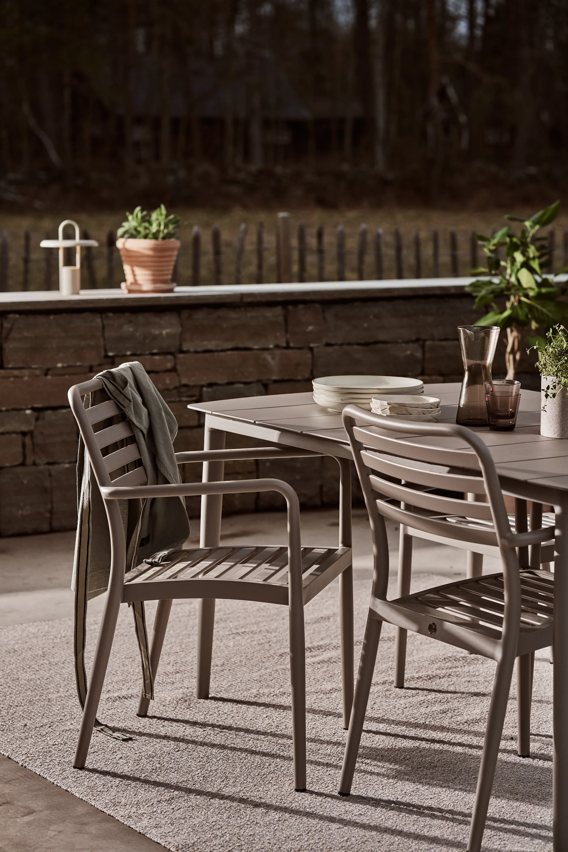 Mesa extensível Marsala 208-288 cm + 6 cadeiras Messina, Taupe,  1898