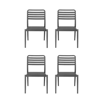 Messina cadeira, Anthracite, pack de 4 - 1898
