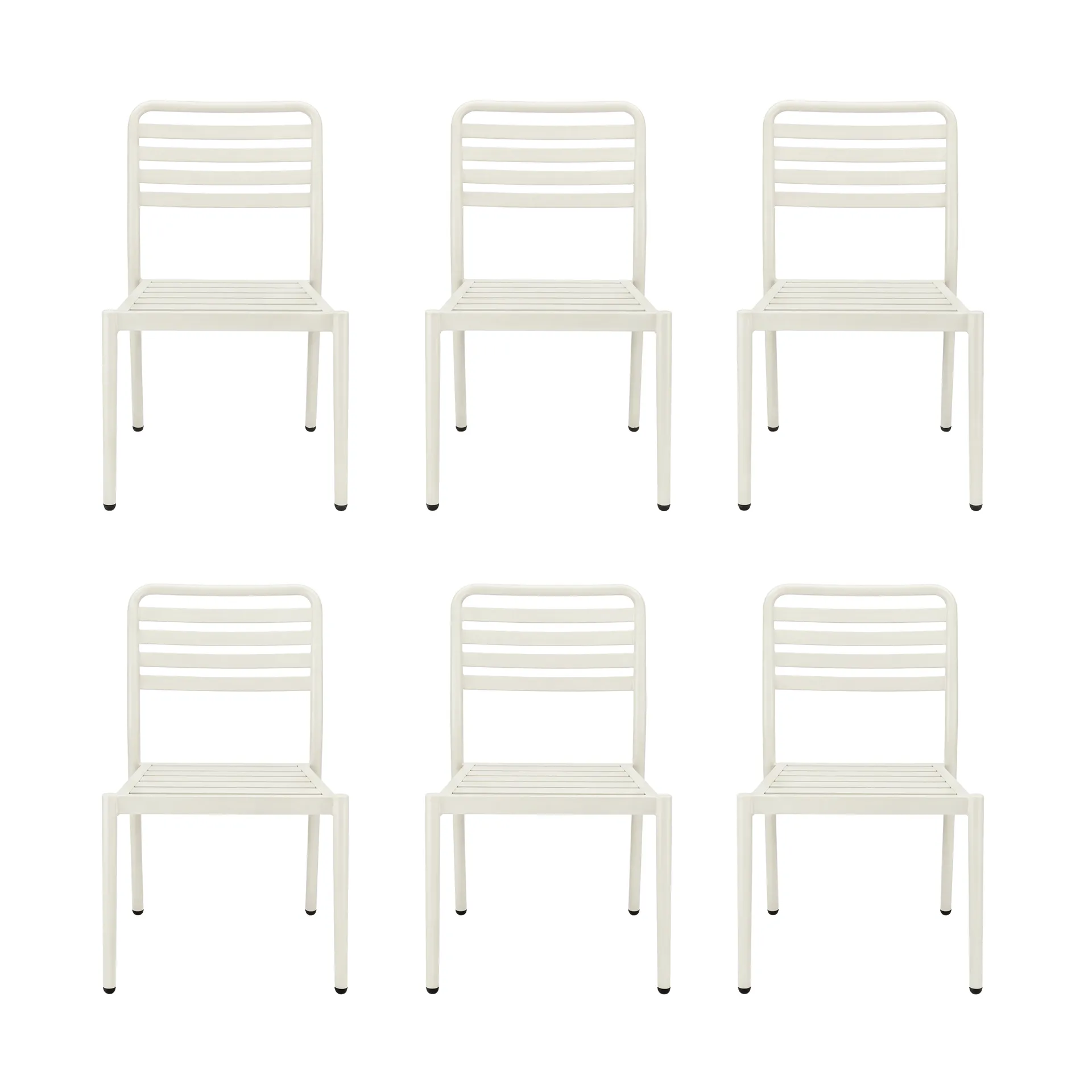 Messina cadeira, off white, pack de 6,  1898