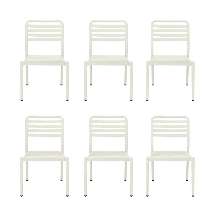Messina cadeira, off white, pack de 6 - 1898