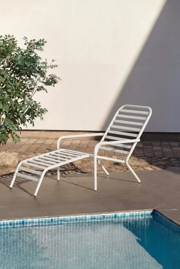 Messina espreguiçadeira  - Crystal white - 1898