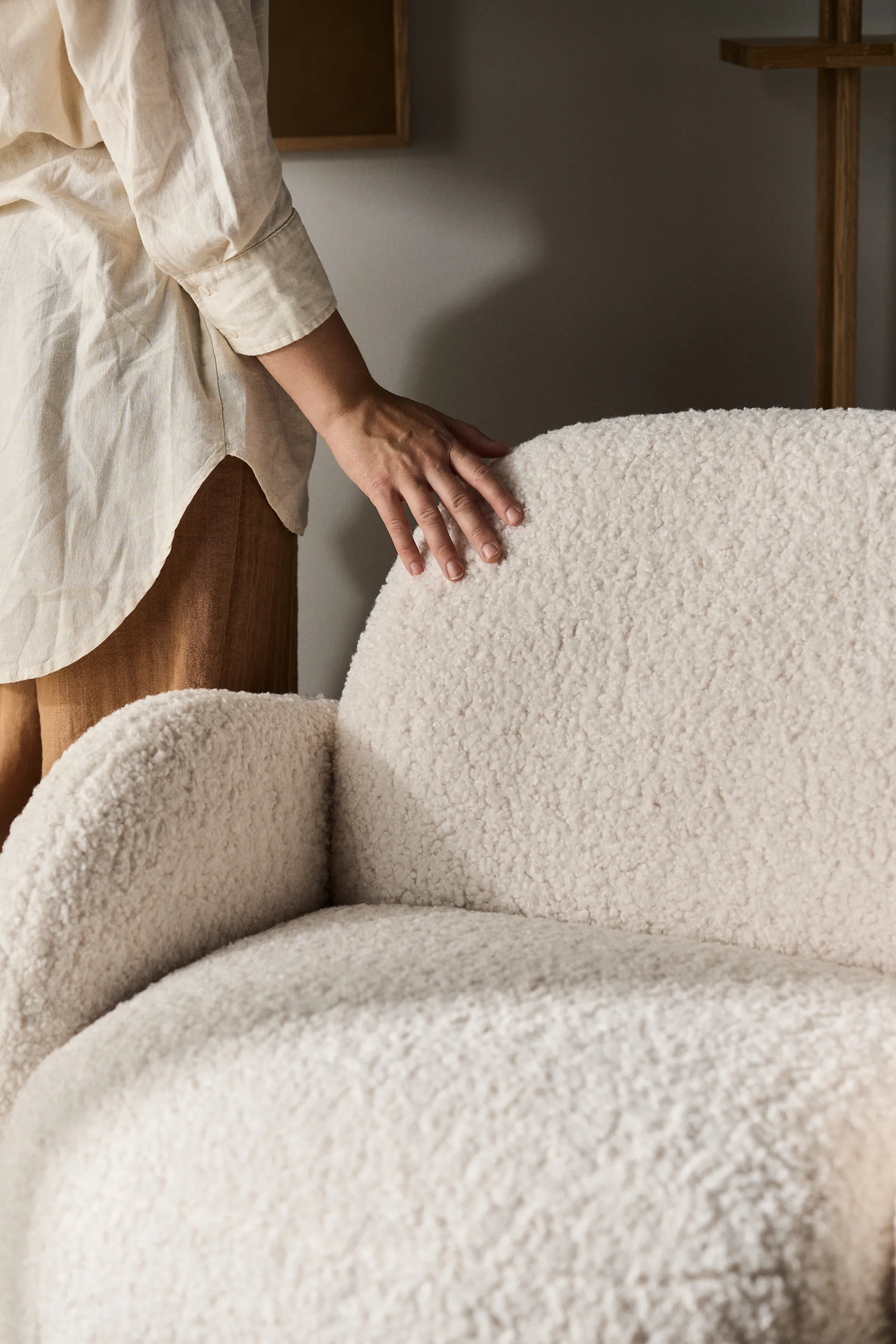 Mo poltrona giratória, Branco Glore 1898