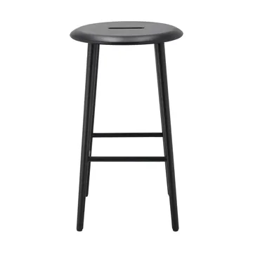 Norrabo banco de bar redondo 65 cm - Carvalho lacado a preto - 1898